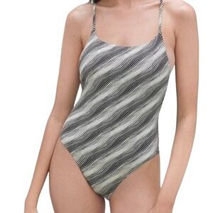 NWT Everlane Large Swimsuit The String One-Piece Flattering Bust Cups Tie to Fit